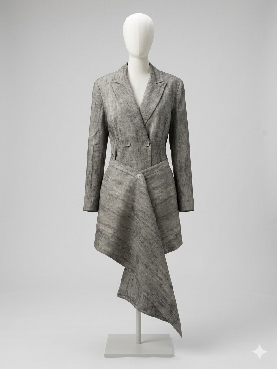 Wrap Blazer - Greige
