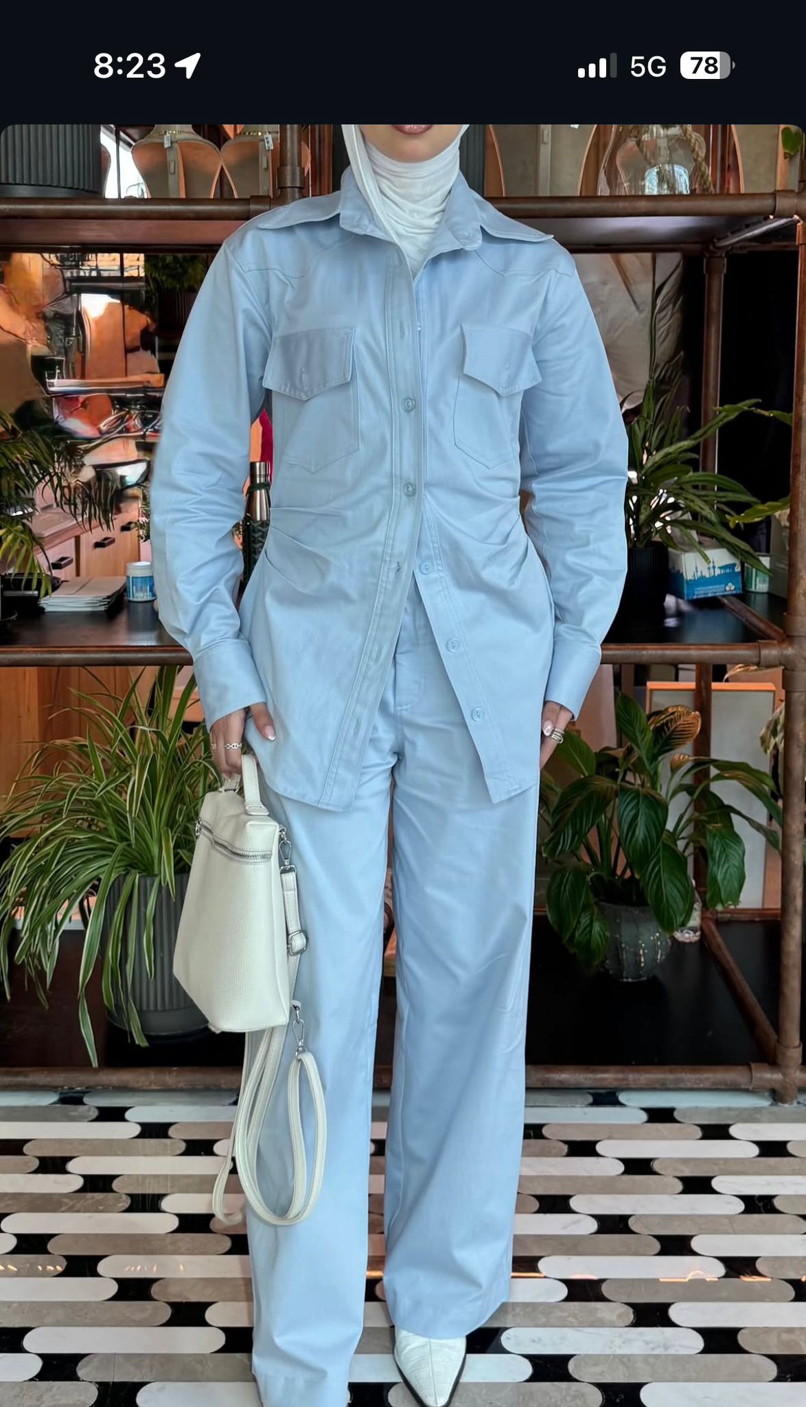 Denim Co-ord Light Blue