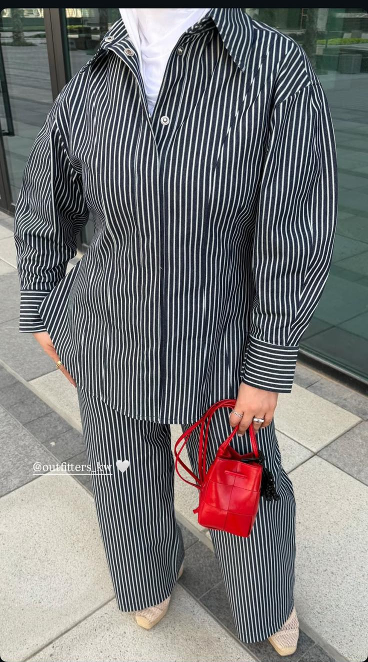 Pinstriped  Jeans