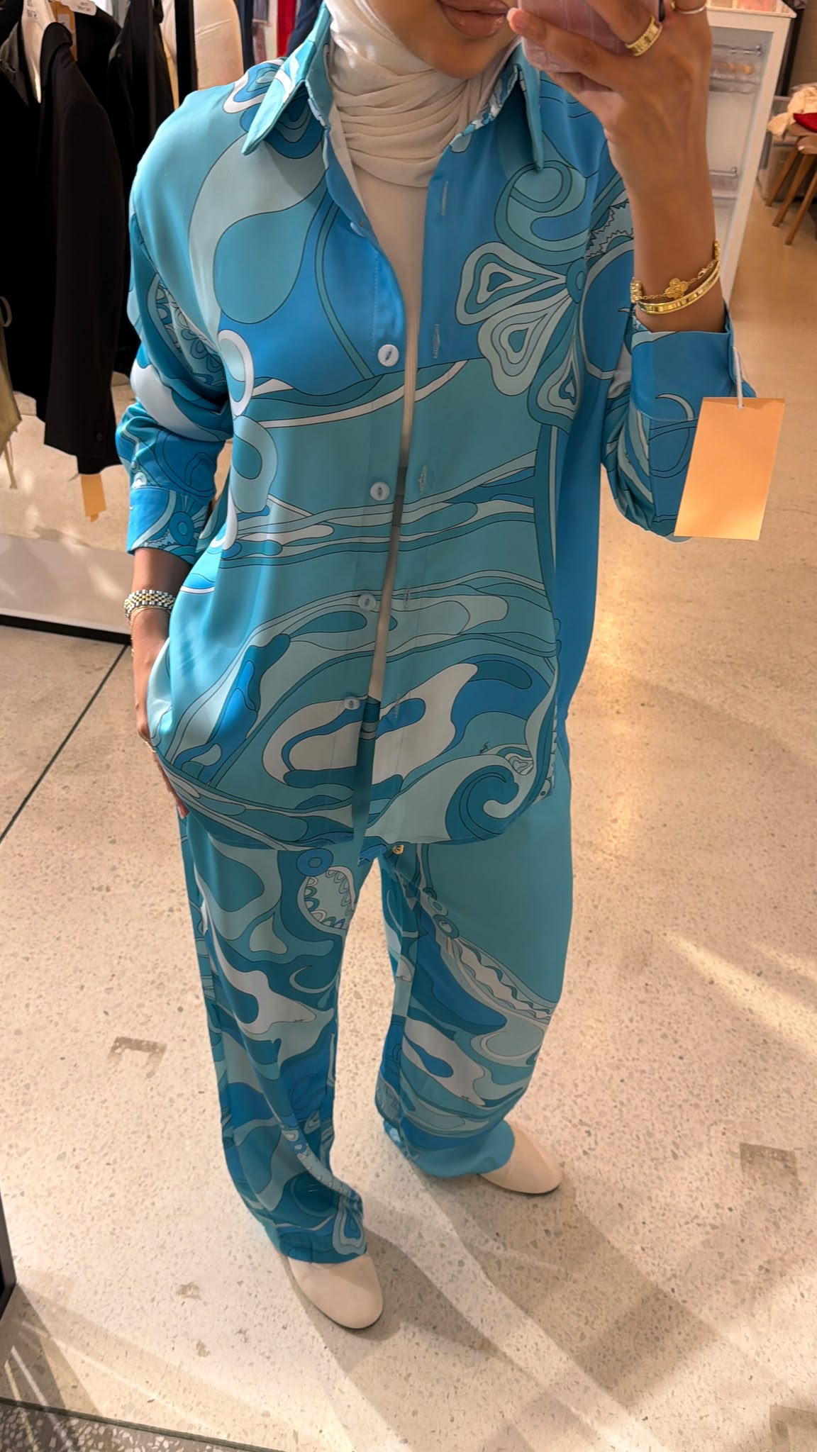 Satin Co-Ord - Blue