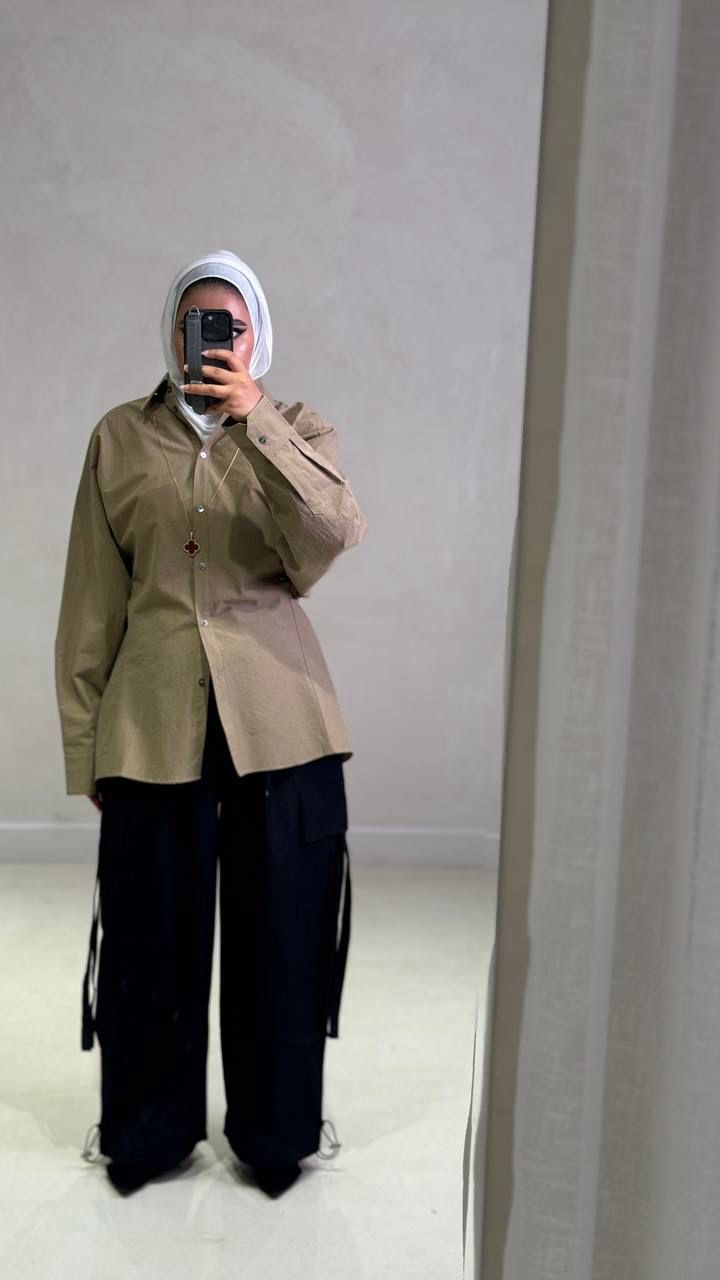 Fitted Back Oversized Shirt