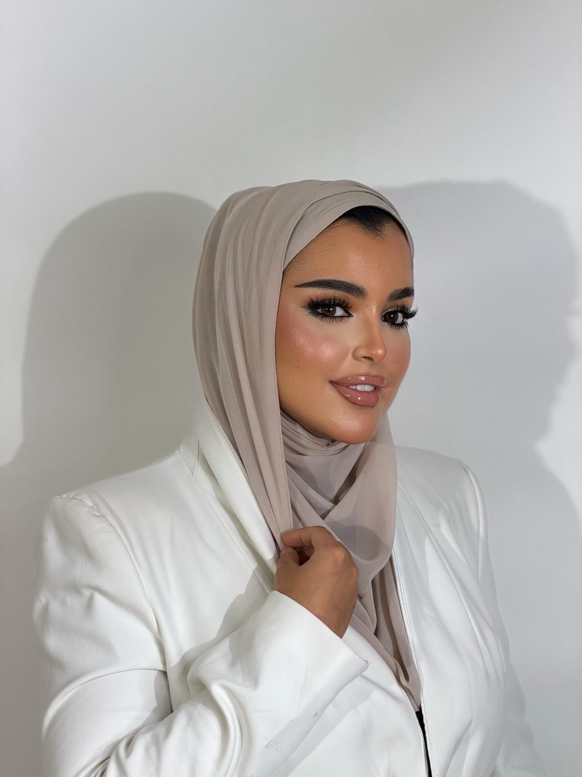 Chiffon Batana (Practical Collection) 100728 شيفون مبطن بشاش تركي.