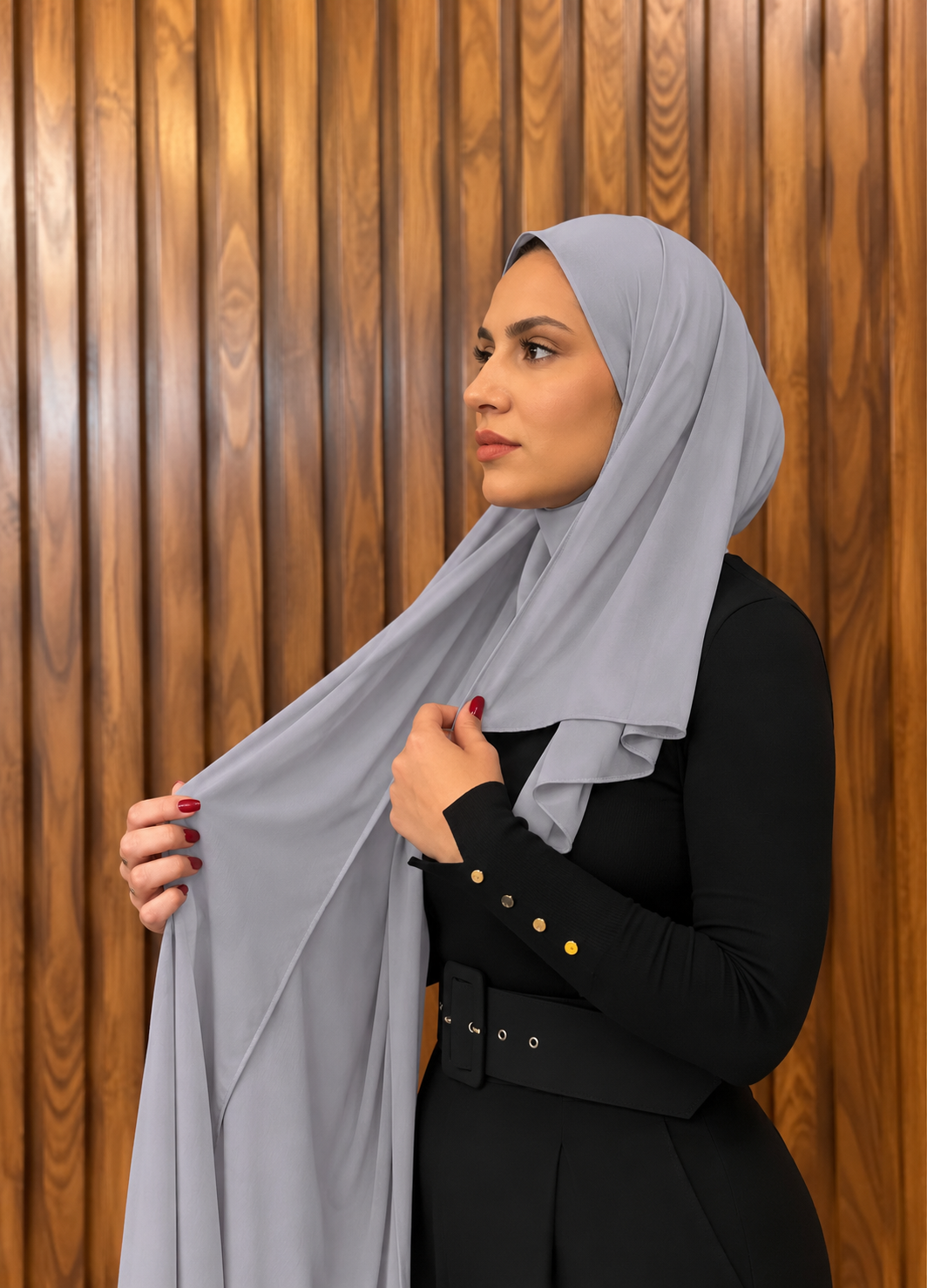 Shash Turki Folded - Close Hijab شاش تركي مخيط عند الوجه