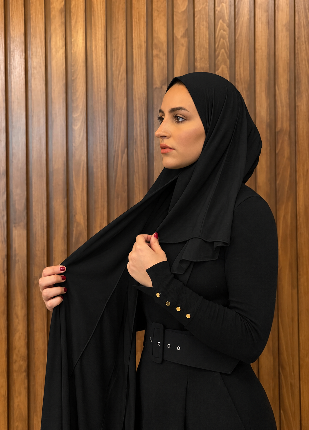 Shash Turki Folded - Close Hijab شاش تركي مخيط عند الوجه