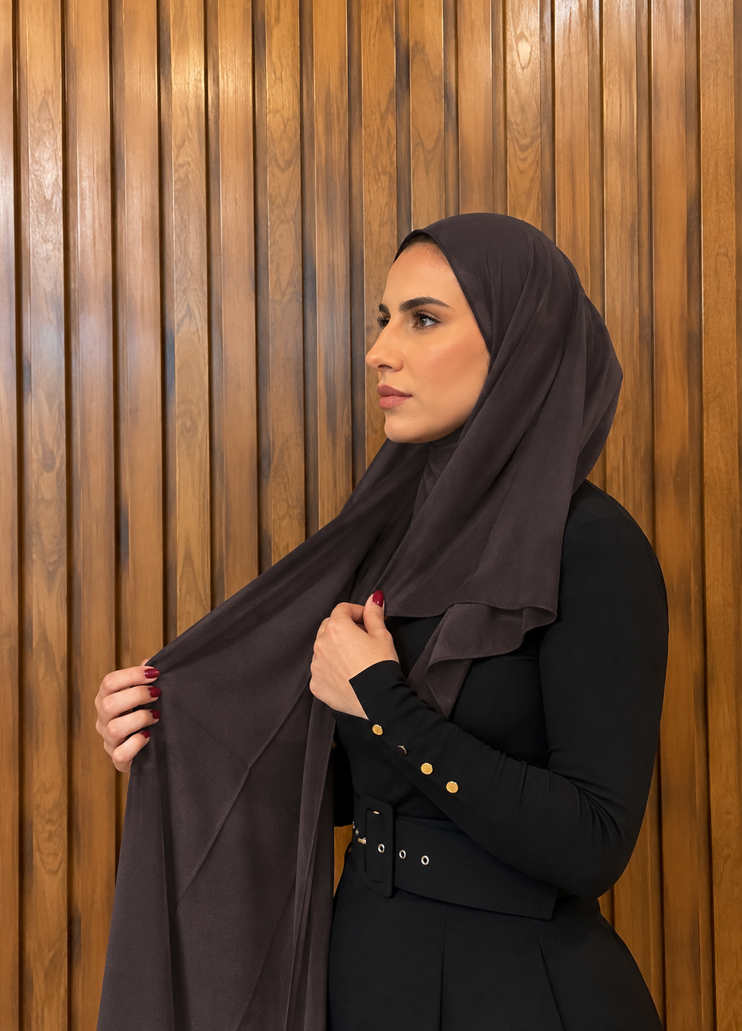 Shash Turki Folded - Close Hijab شاش تركي مخيط عند الوجه