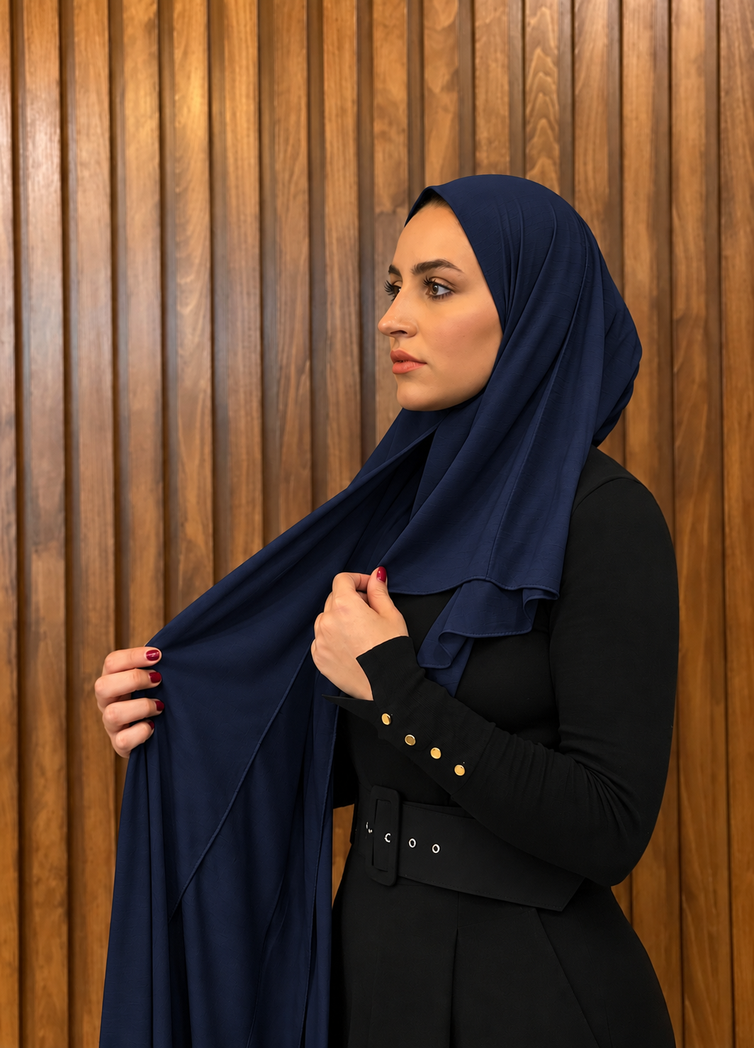 Shash Turki Folded - Close Hijab شاش تركي مخيط عند الوجه