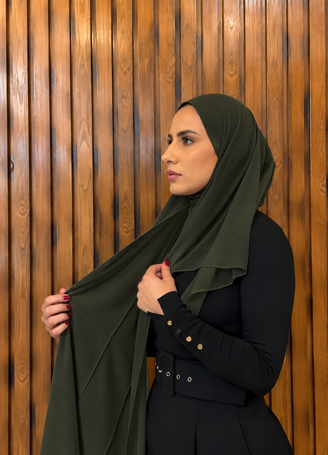 Shash Turki Folded - Close Hijab شاش تركي مخيط عند الوجه