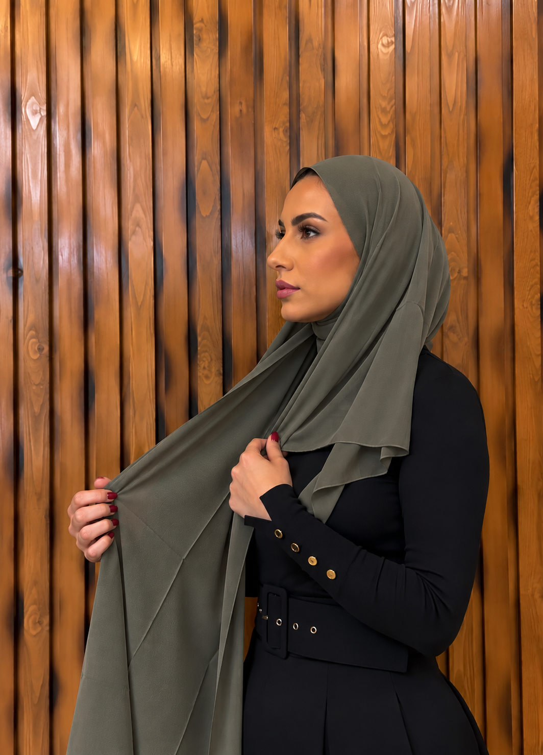 Shash Turki Folded - Close Hijab شاش تركي مخيط عند الوجه