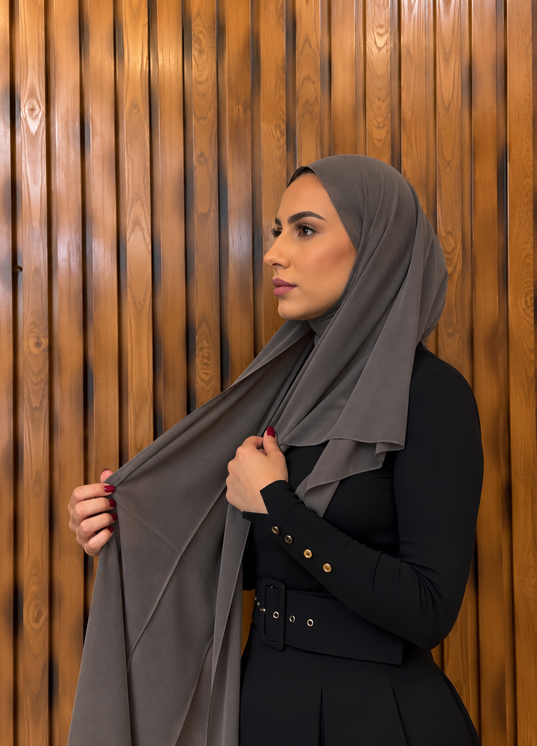 Shash Turki Folded - Close Hijab شاش تركي مخيط عند الوجه